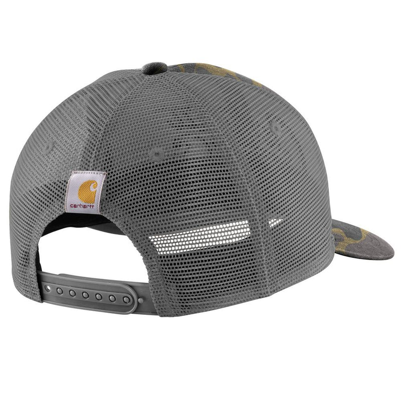 Load image into Gallery viewer, Carhartt AH7003 Wool Camo Logo Mesh Cap - Khai Camo - Back

