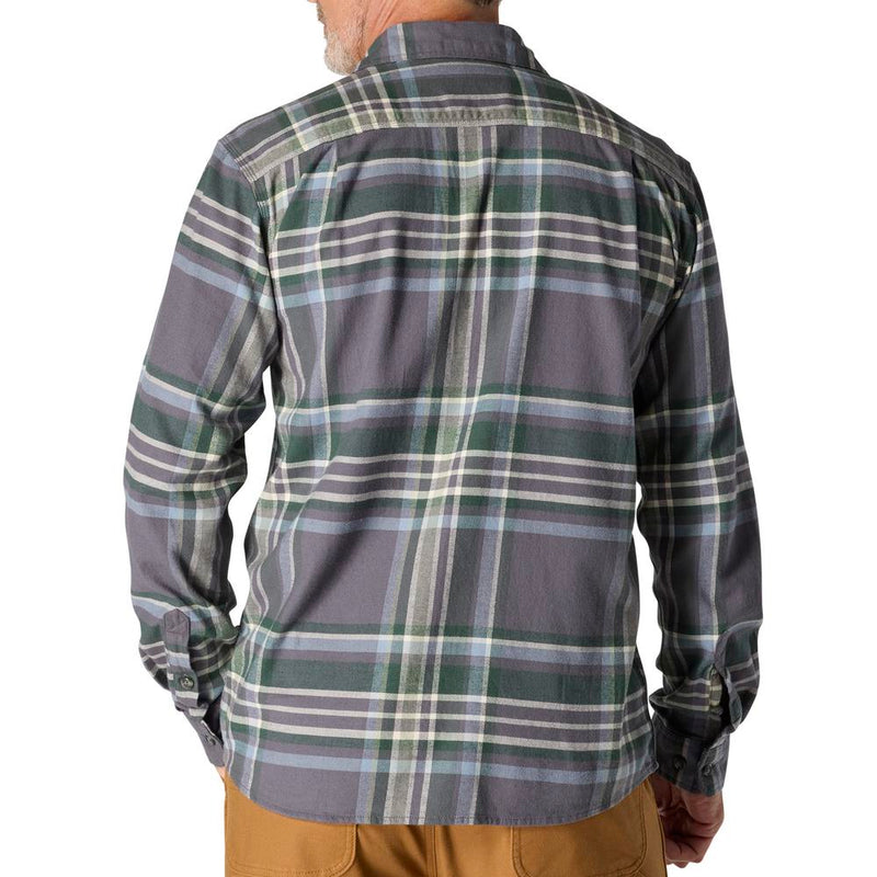 Load image into Gallery viewer, Carhartt TW5945 L/S RF MW Flannel Shirt - Gravel - Back
