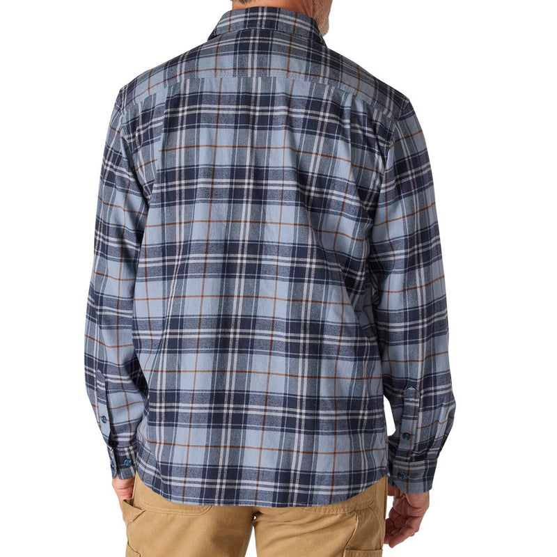 Load image into Gallery viewer, Carhartt TW5945 L/S RF MW Flannel Shirt - Faded Navy - Back
