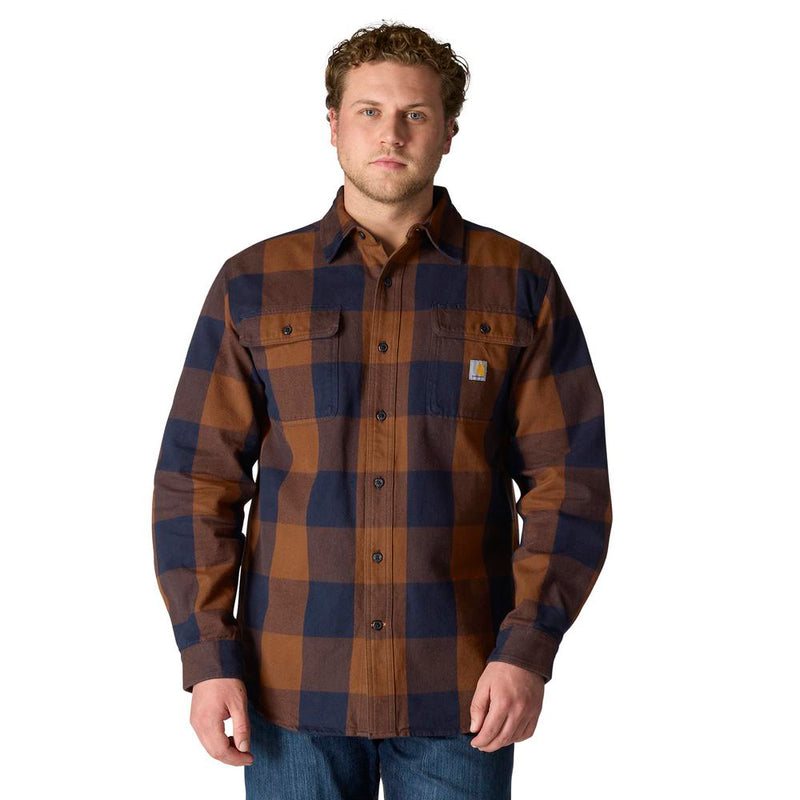 Load image into Gallery viewer, Carhartt TW4451 L/S Heavyweight Flannel - Red Duck - Front
