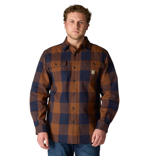 Carhartt TW4451 L/S Heavyweight Flannel - Red Duck - Front