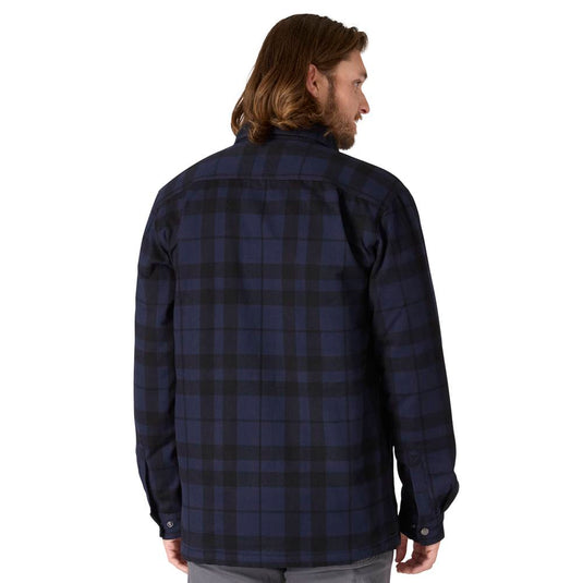 Carhartt TJ4452 Sherpa Lined Plaid Flannel - Navy - Back