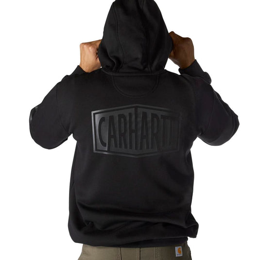 Carhartt TS7030 RD Midweight Logo Hoodie - Black - Back