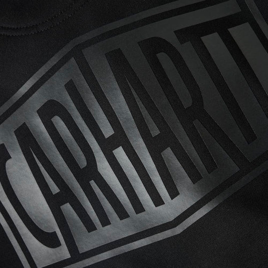 Carhartt TS7030 RD Midweight Logo Hoodie - Black - Back Logo 