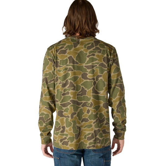 Carhartt TK7043 Pkt Camo L/S Tee - Olive Camo - Back