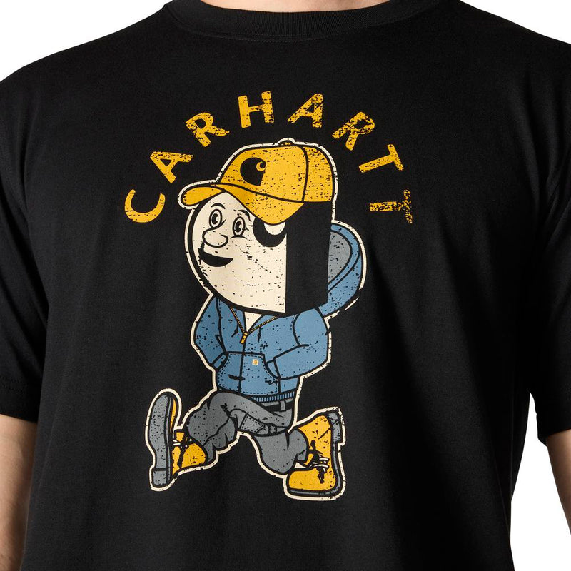 Load image into Gallery viewer, Carhartt TK7051 Active Jac S/S Tee - Black - Detail
