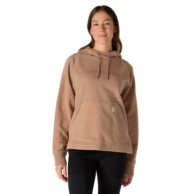 Load image into Gallery viewer, Carhartt W TS7142 Oversized Fleece Hoodie - Soft Sepia

