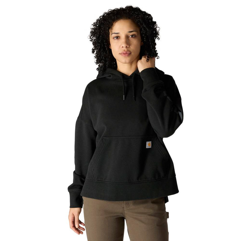 Load image into Gallery viewer, Carhartt W TS7146 Oversized Heart Sweatshirt - Black - Front
