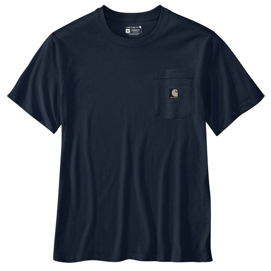 Carhartt TK7183 Pkt Camo Tee - Navy - Front