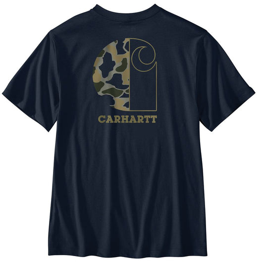 Carhartt TK7183 Pkt Camo Tee - Navy - Back