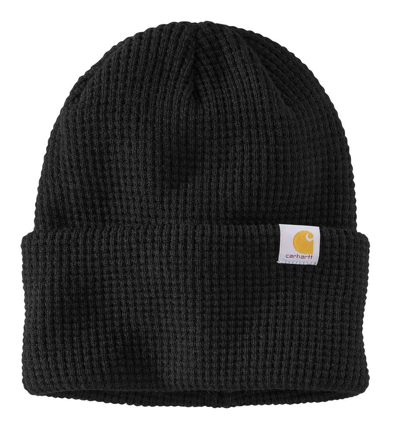 Load image into Gallery viewer, Carhartt AH7187 Waffle Knit Beanie - Black
