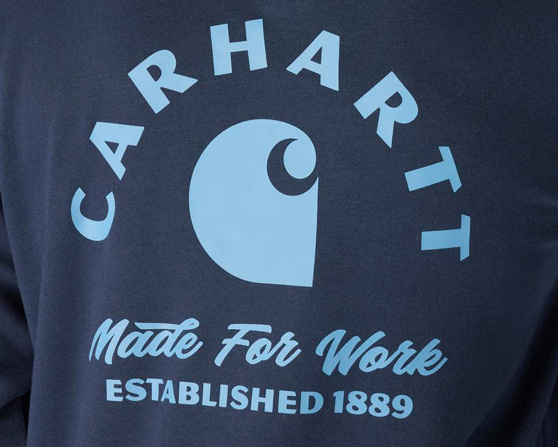 Load image into Gallery viewer, Carhartt TS7300 Sawyer Work Hoodie - Navy - Back
