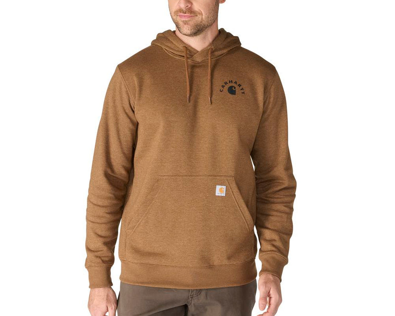 Load image into Gallery viewer, Carhartt TS7300 Sawyer Work Hoodie - Red Duck Heather - Front
