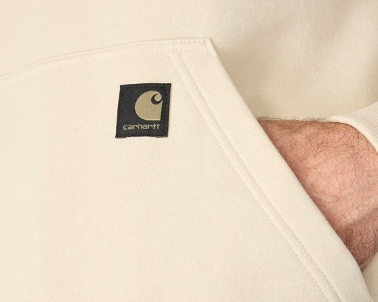 Carhartt TS7461 Sawyer Camo Hoodie - Oat Milk - Front Pocket Patch