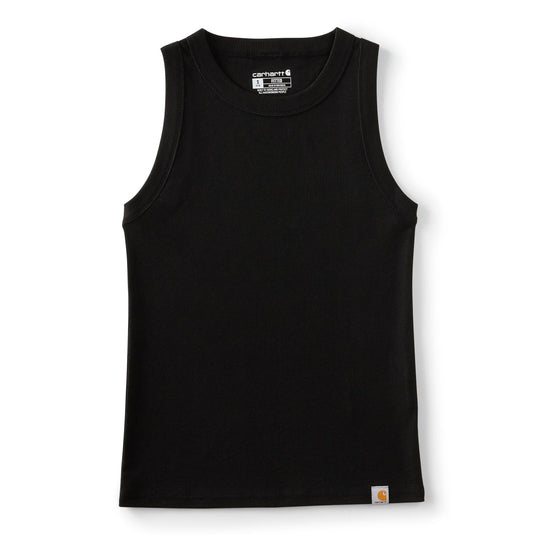 Flat image of Carhartt's black sleeveless tank top for women