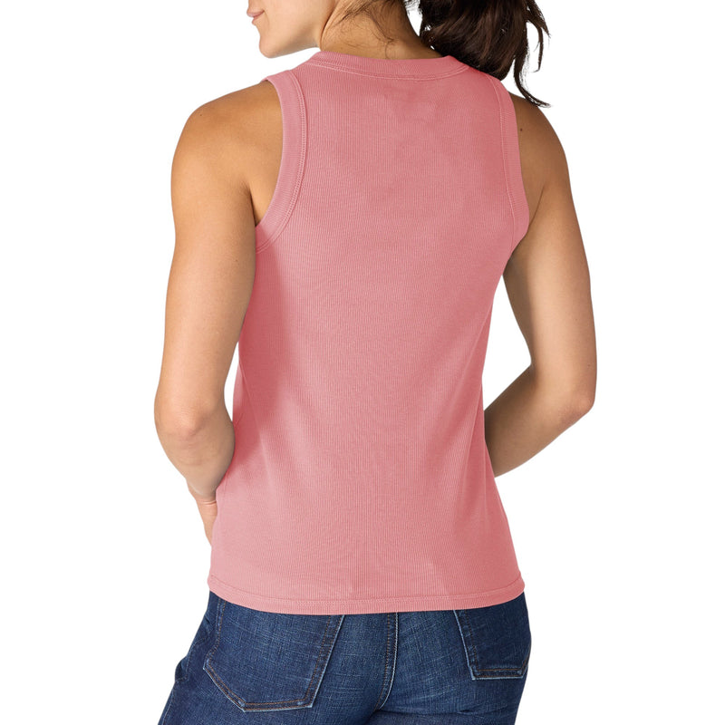 Load image into Gallery viewer, Woman wearing a pink tank top and blue jeans on a white background
