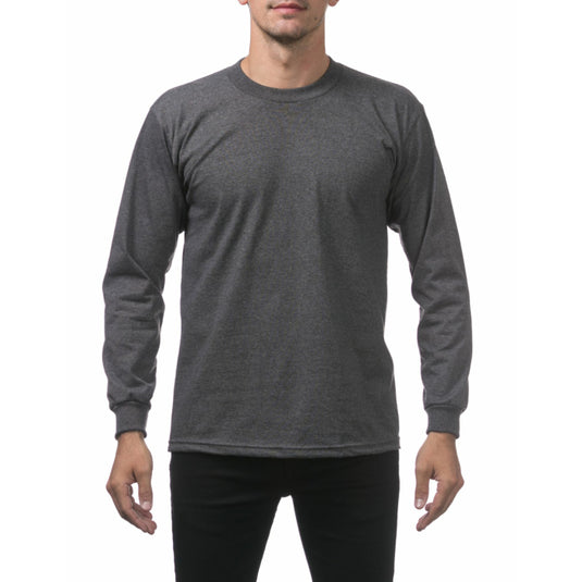 Pro Club L/S Heavyweight Tee - Charcoal