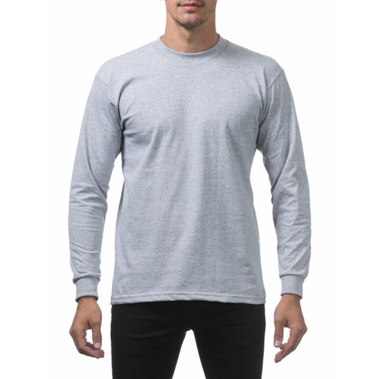 Pro Club L/S Heavyweight Tee - H/Gray