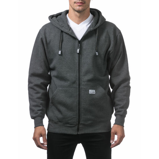 Pro Club HW Zipper Hoodie - Charcoal