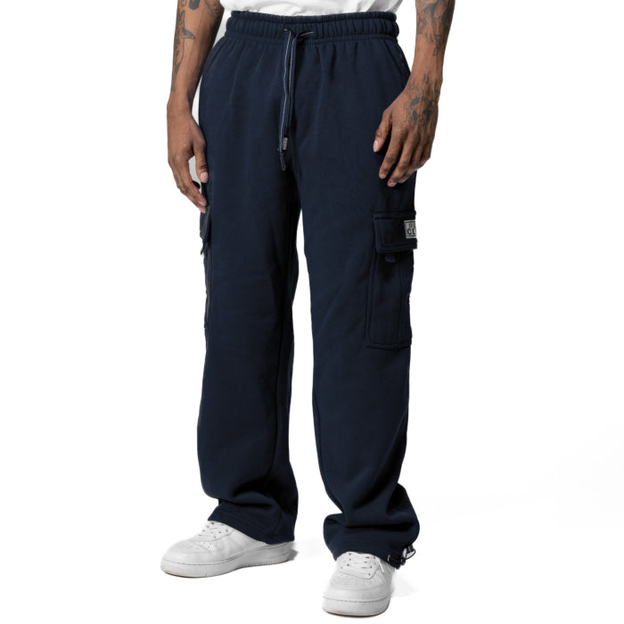 Load image into Gallery viewer, Pro Club HW Cargo Sweatpants - Navy
