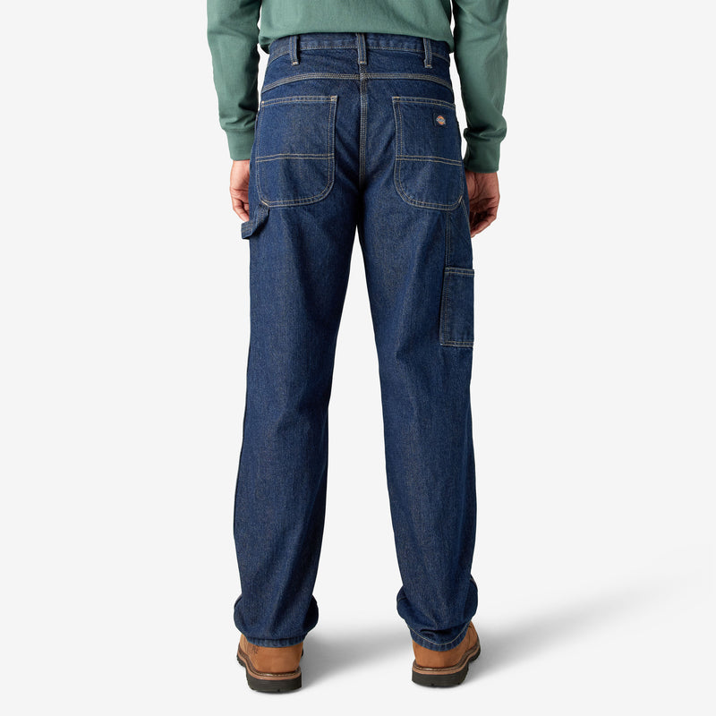 Load image into Gallery viewer, Dickies Relaxed Fit Heavyweight Carpenter Jeans Rinsed Indigo Blue
