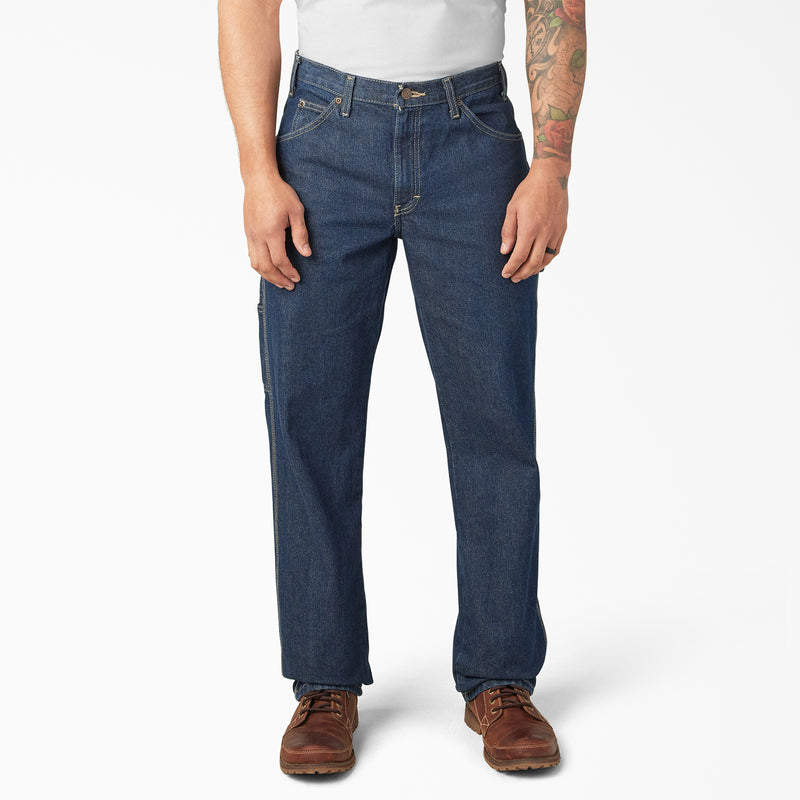 Load image into Gallery viewer, Dickies Denim Carpenter Jean - Rinsed Blue
