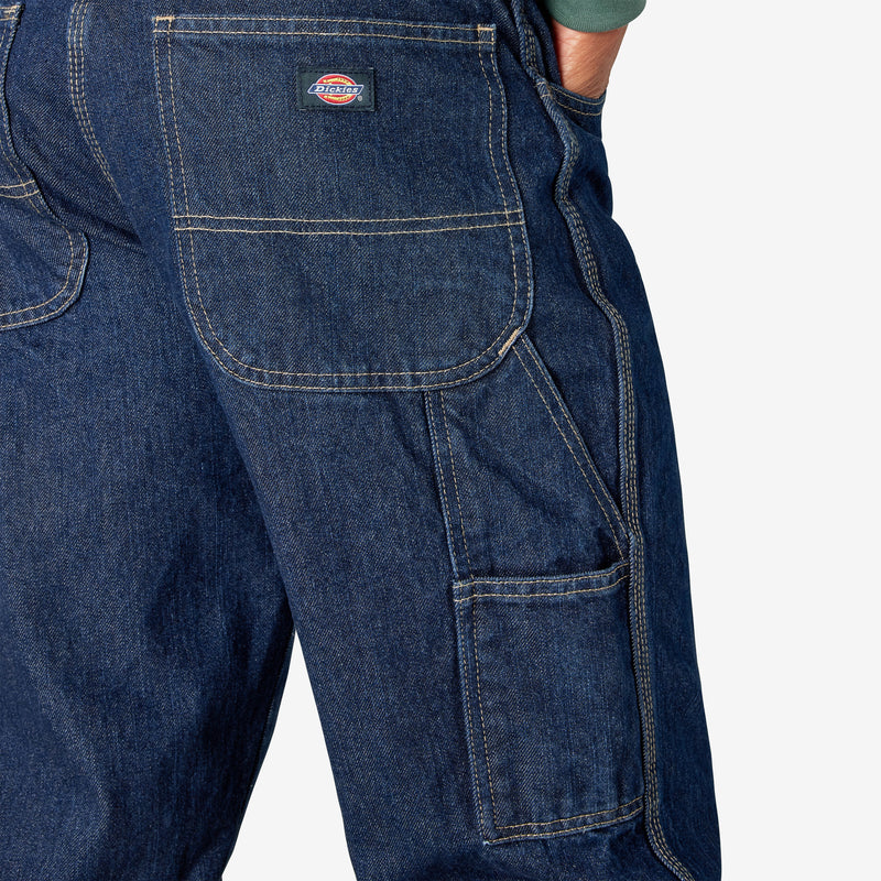 Load image into Gallery viewer, Dickies Relaxed Fit Heavyweight Carpenter Jeans Rinsed Indigo Blue
