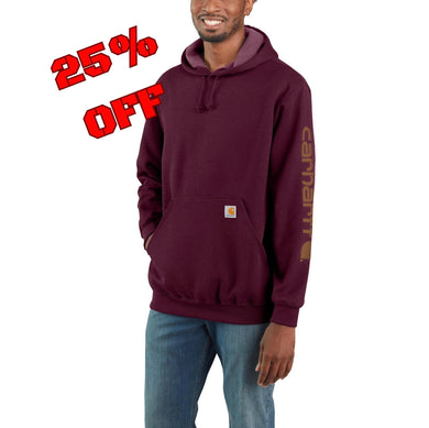 Carhartt K288 Loose Fit Sleeve Logo Hoodie - PRT - 25% Off