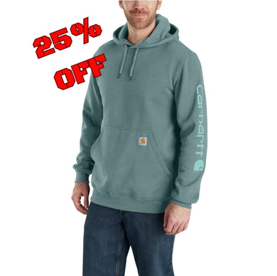 Carhartt K288 Loose Fit Sleeve Logo Hoodie - GE1 - 25% Off