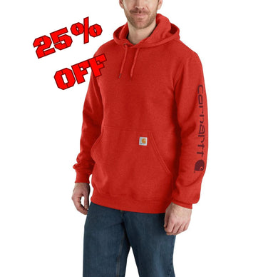 Carhartt K288 Loose Fit Sleeve Logo Hoodie - R66 - 25% Off