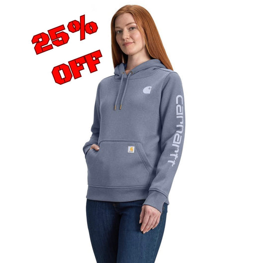Carhartt W TS2791 Sleeve Logo Hoodie - V83 - 25% Off