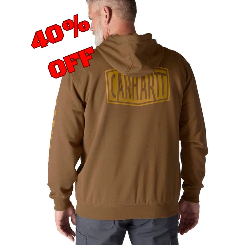 Load image into Gallery viewer, Carhartt TS7030 RD Midweight Logo Hoodie - BRN - 25% Off
