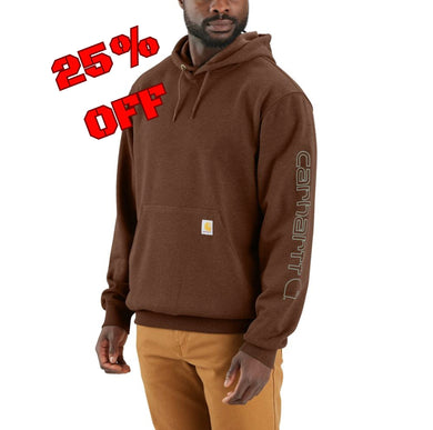 Carhartt K288 Loose Fit Sleeve Logo Hoodie - B86 - 25% Off