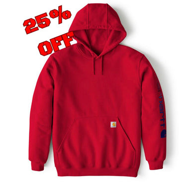 Carhartt K288 Loose Fit Sleeve Logo Hoodie - R59 - 25% Off