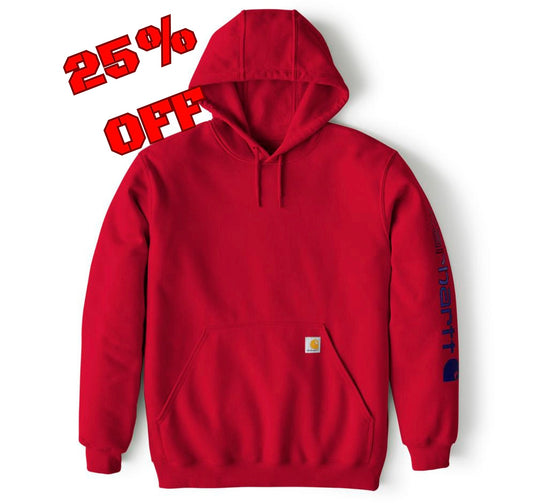 Carhartt K288 Loose Fit Sleeve Logo Hoodie - R59 - 25% Off