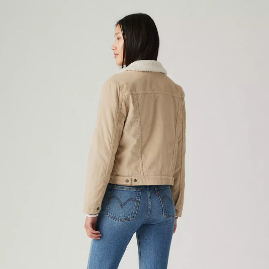 Levi's Women's Original Sherpa Trucker - Safari - Back