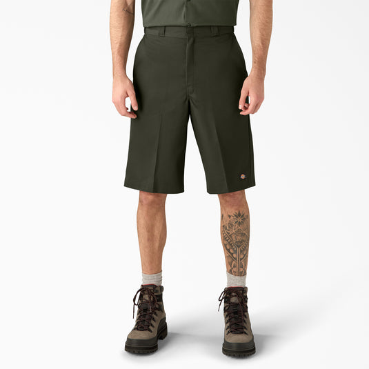 Dickies D42283 13" Loose Pocket Short - Olive Green