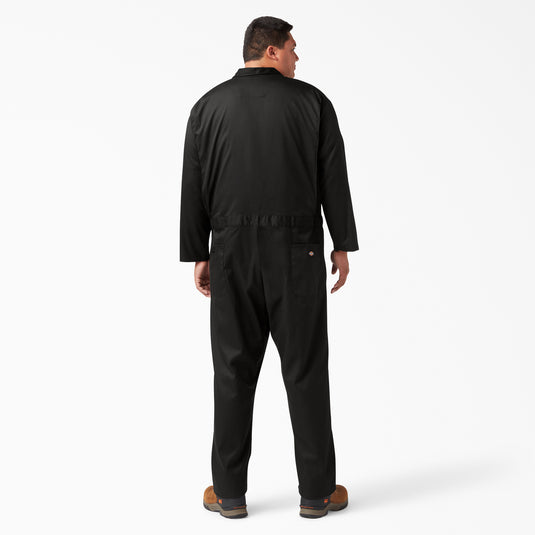 Dickies Long Sleeve Flex Coverall Black - Back