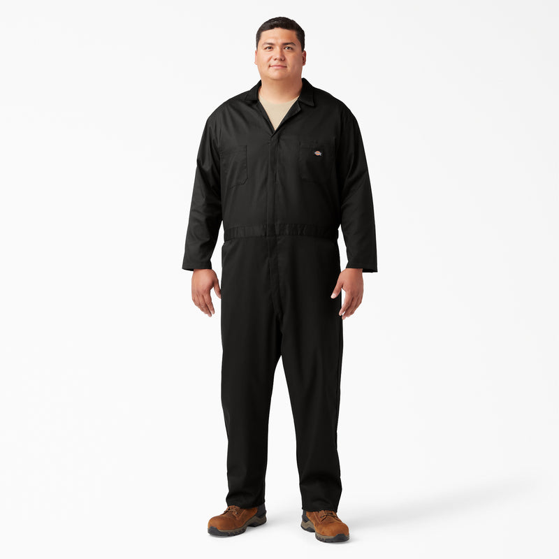 Load image into Gallery viewer, Dickies Long Sleeve Flex Coverall Black - Front
