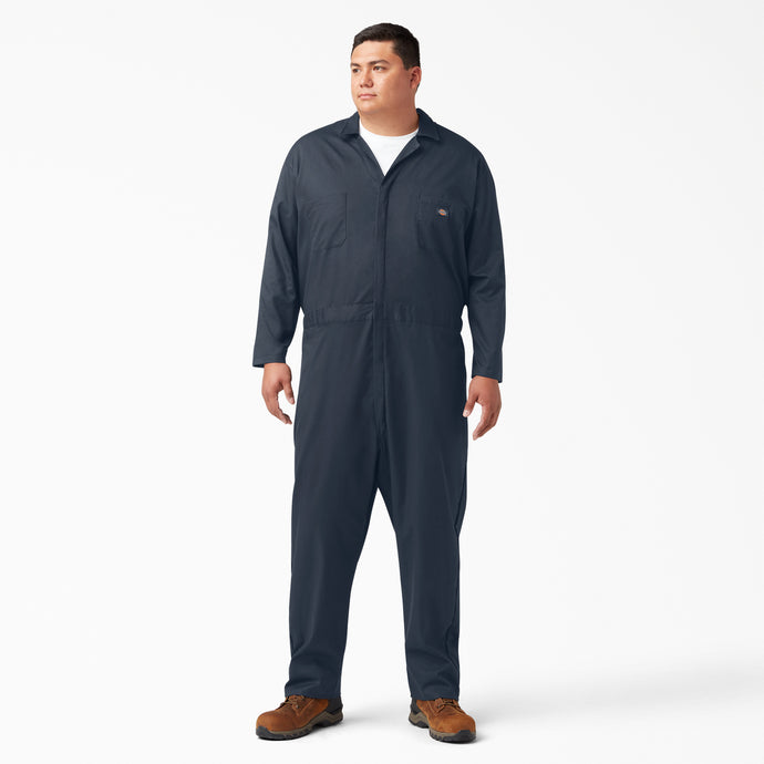 Dickies Long Sleeve Flex Coverall Dark Navy - Front