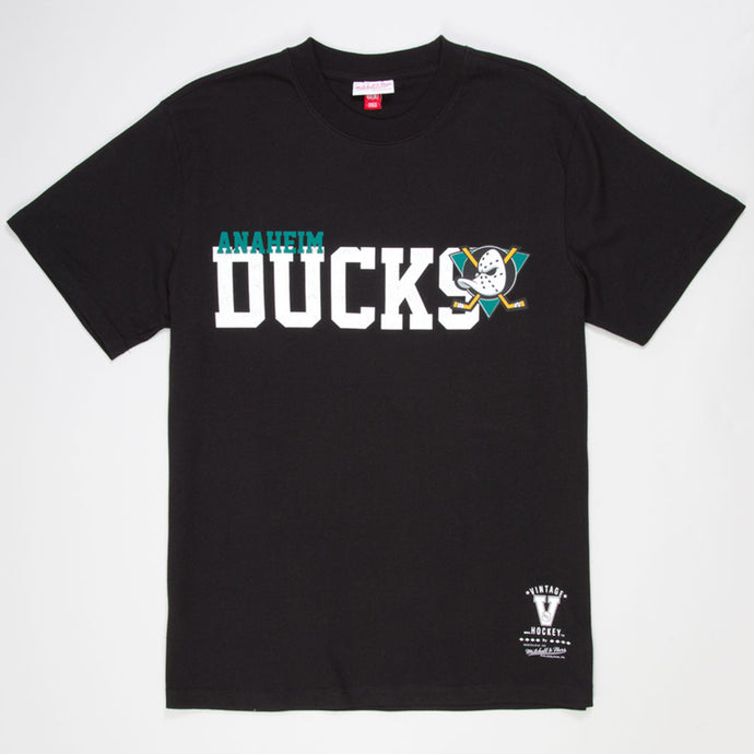 Mitchell & Ness Short Sleeve Anaheim Ducks Home Team - Front