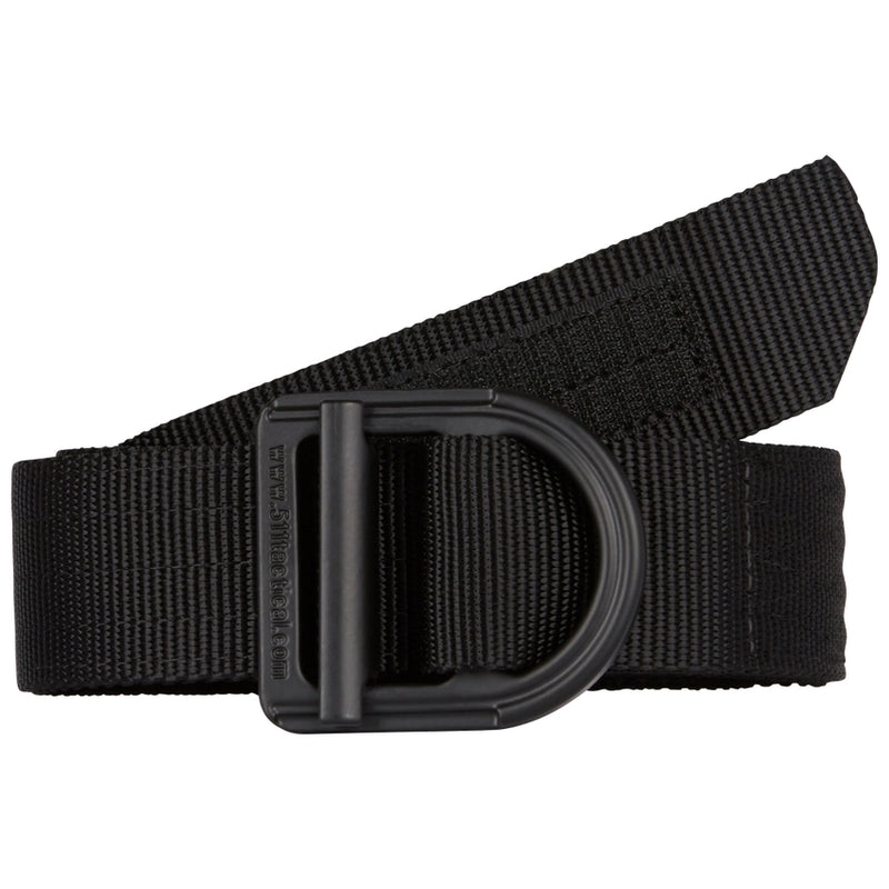 Load image into Gallery viewer, Black belt with a D-shaped buckle on a white background
