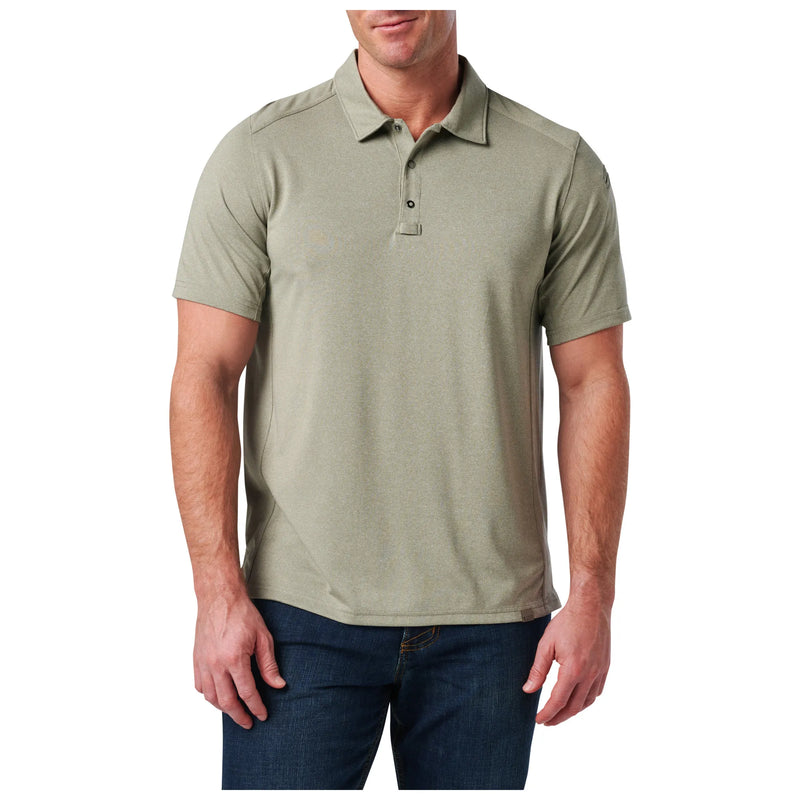 Load image into Gallery viewer, 5.11 S/S Paramount Crest Polo - Mortar Heather
