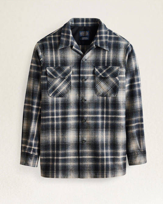 Pendelton LS Board Shirt - Grey/Tan Ombre
