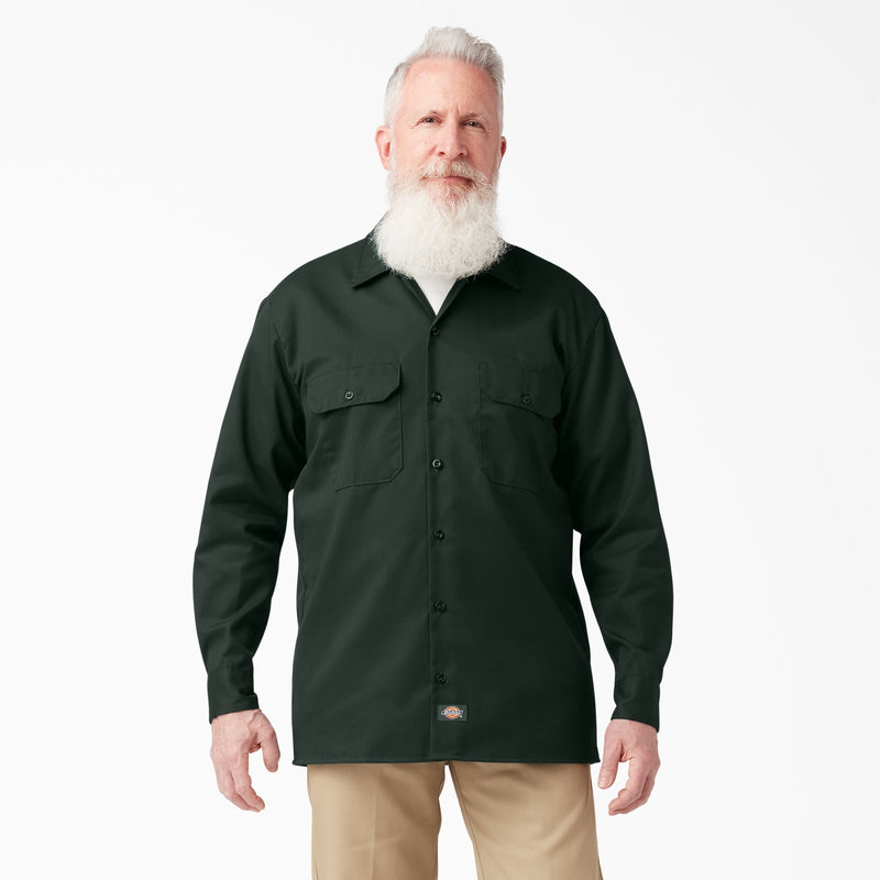 Load image into Gallery viewer, Dickies 574 L/S Work Shirt - Hunter Green
