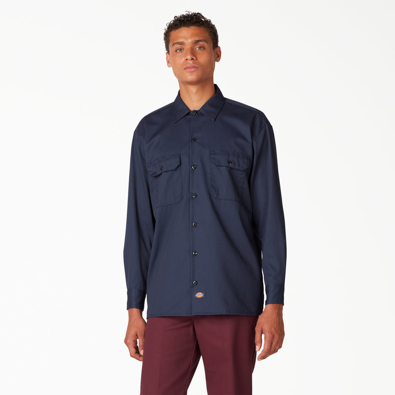 Load image into Gallery viewer, Dickies 574 L/S Work Shirt - Navy
