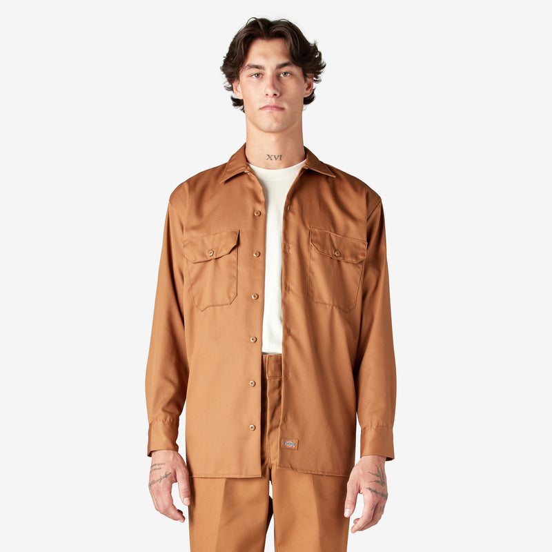 Load image into Gallery viewer, Dickies 574 L/S Work Shirt - Brown Duck
