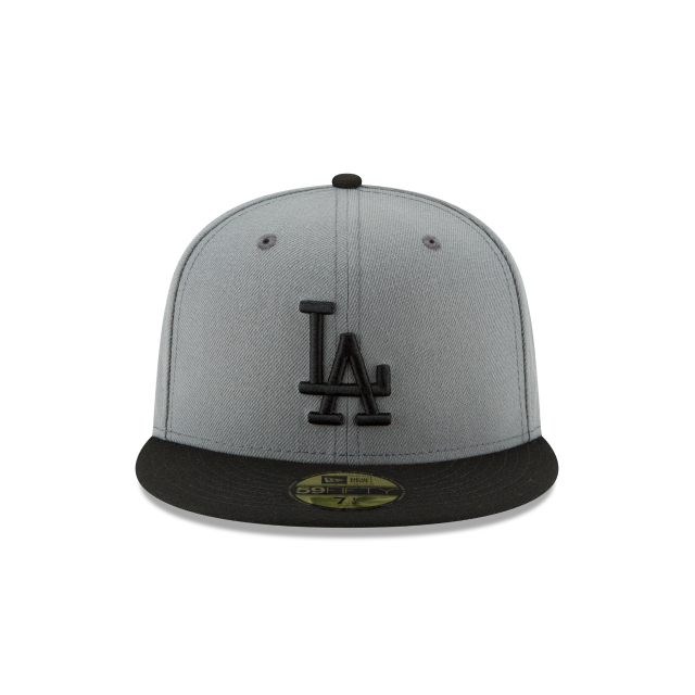 Load image into Gallery viewer, New Era LA Dodgers 59Fifty Fitted - 2Tone Gray &amp; Black - Front
