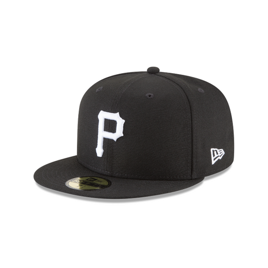 New Era Pittsburgh Pirates 59Fifty Fitted - Black & White - Left