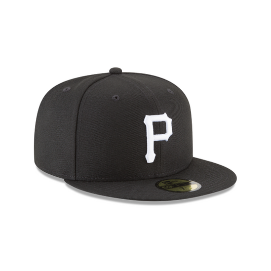 New Era Pittsburgh Pirates 59Fifty Fitted - Black & White - Right